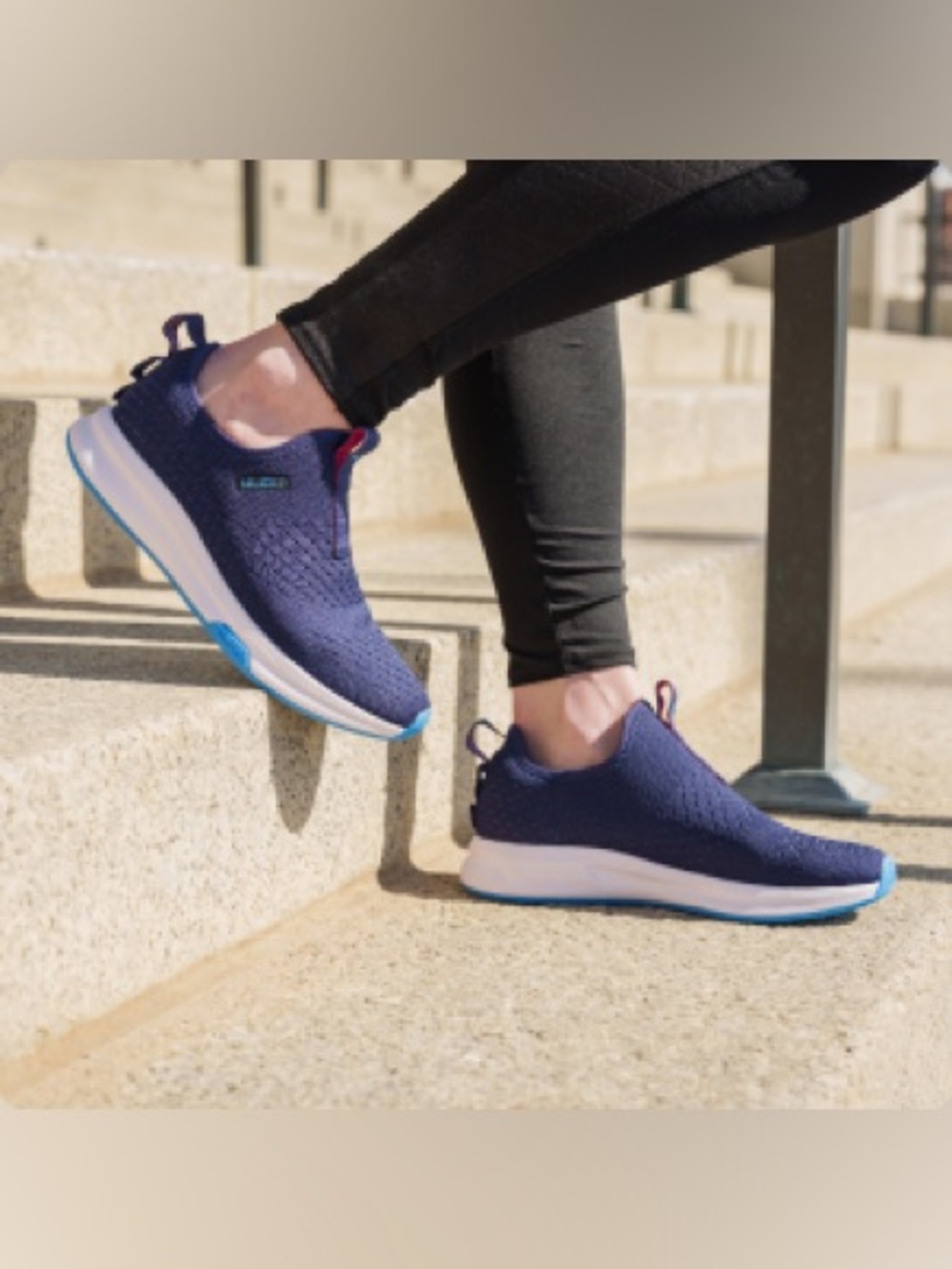 KURU Women’s Cloud Atom Slip On Sneaker Deep Blue 10M